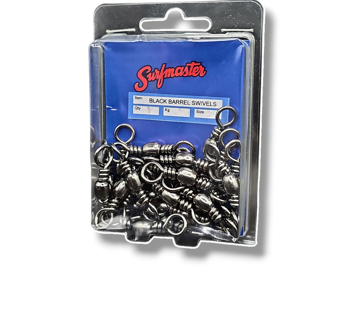 Surfmaster - Black Barrel Swivel Refill Pack (10x Hangsells)