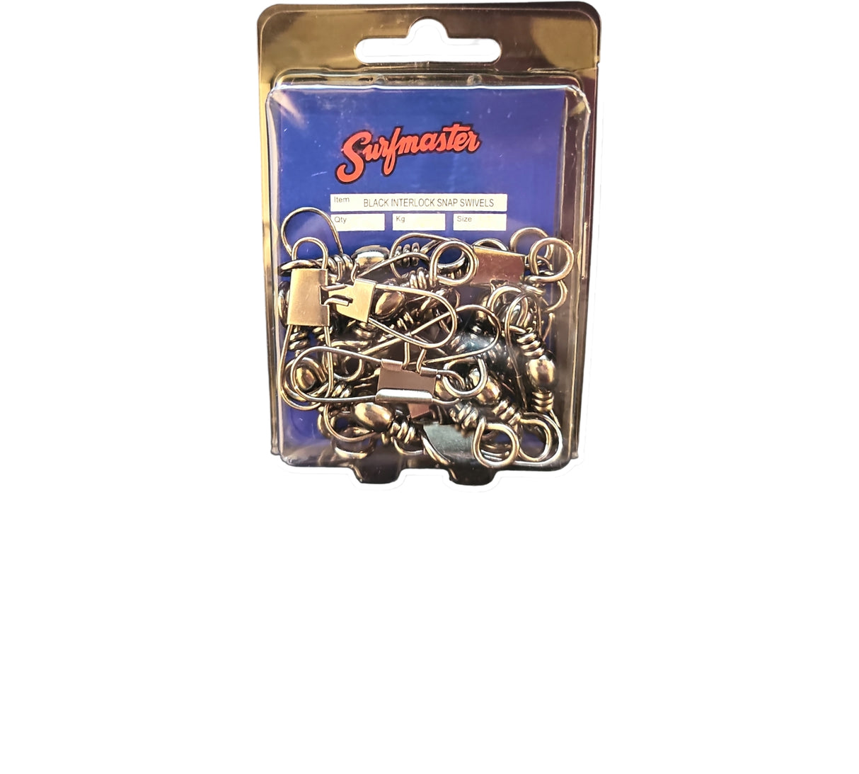 Surfmaster - Black Snap Swivel Refill Pack (10x Hangsells)